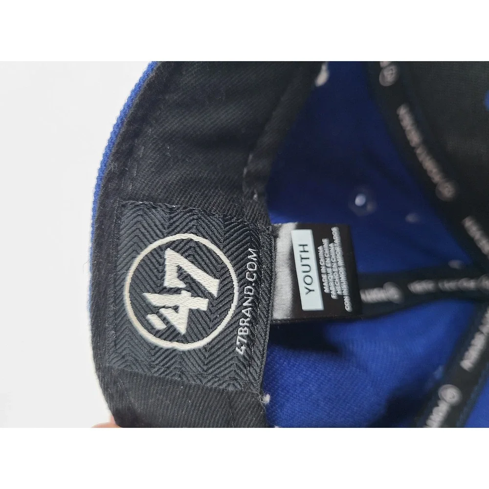 '47 Denver Broncos Youth‎ Snapback Hat Blue Throwback D Logo Football Team NFL